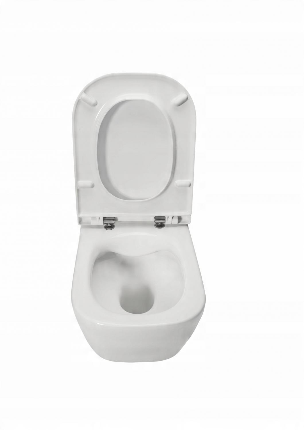 Miska wisząca GAP Rimless + Deska wolnoopadająca Slim Biały ROCA[16]