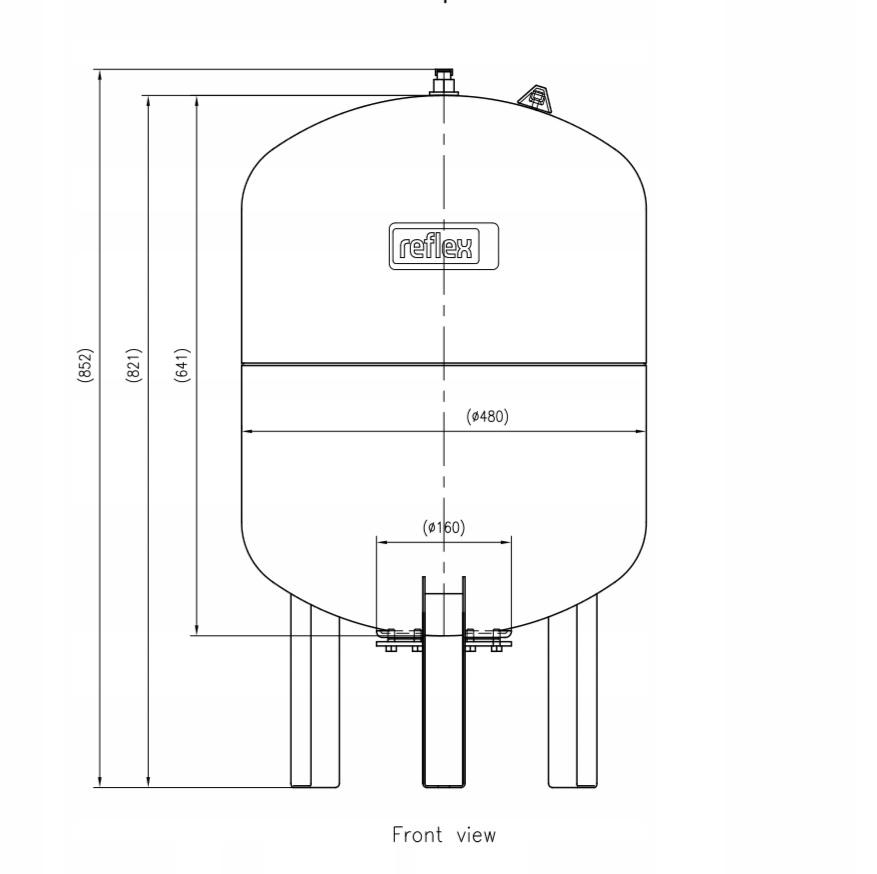 REFLEX Naczynie przeponowe wzbiorcze CWU DE-100 10BAR/70 Reflex Refix