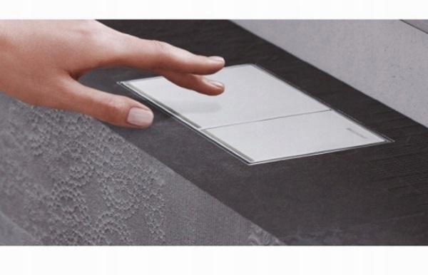 GEBERIT Przycisk spłukujący Omega60, przedni / górny, biały