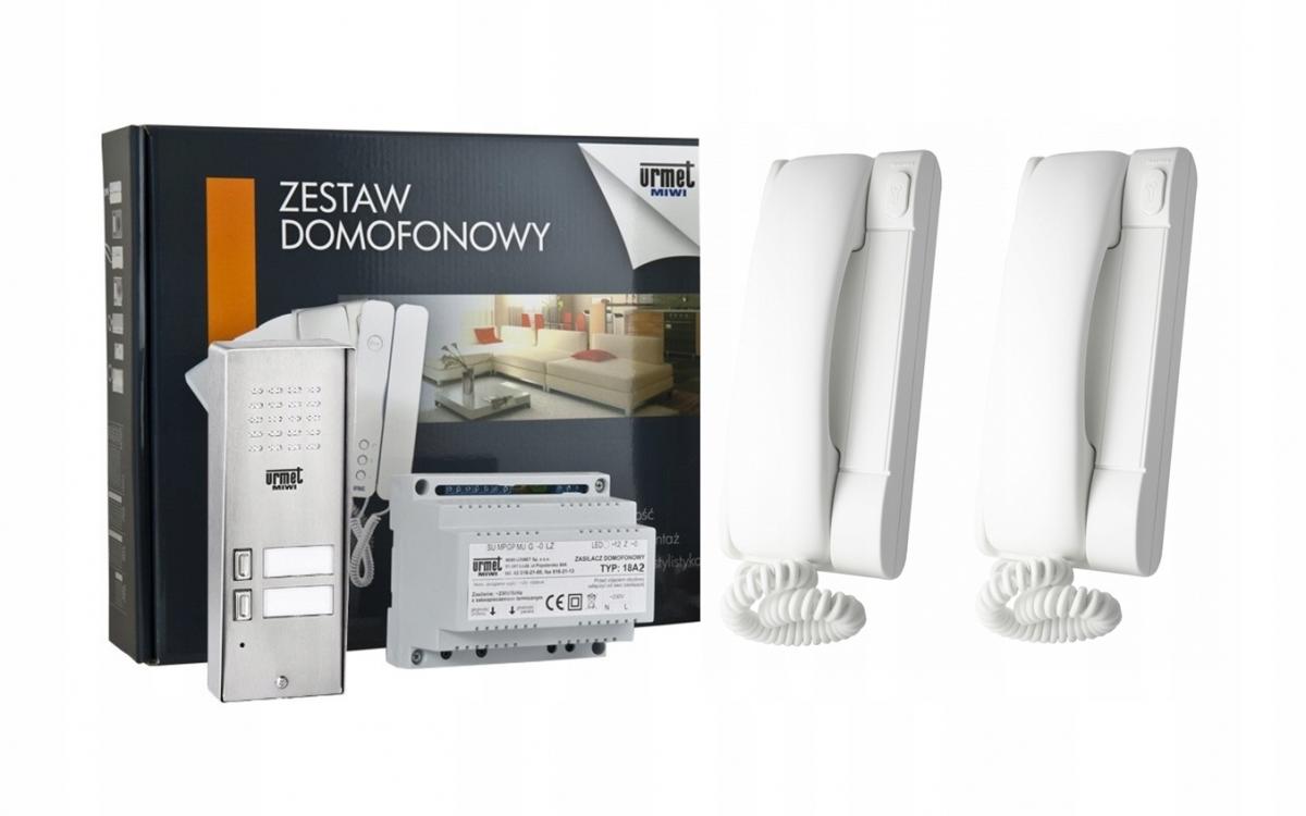 MIWI-URMET Zestaw domofonowy dwurodzinny - Scaitel/Miwus