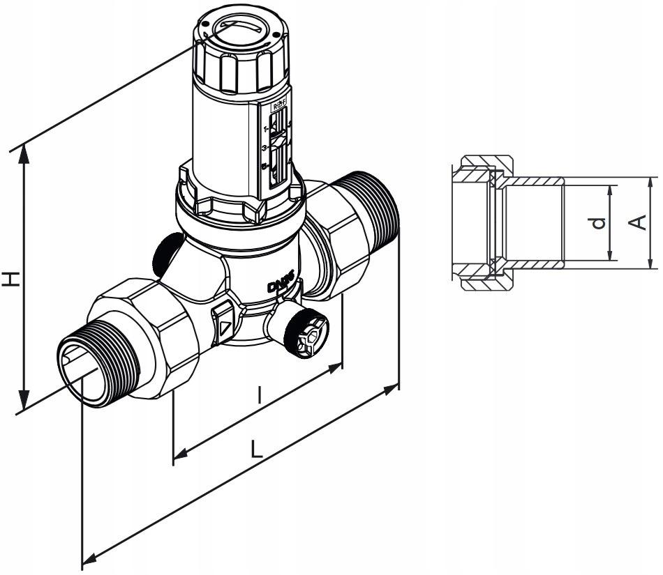 SYR Reduktor ciśnienia 315.2 G1/21,5-6BAR,MAX70 48h