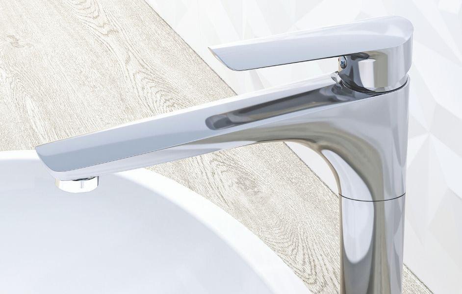 Bateria umywalkowa stojąca ARMATURA KRAKÓW TANZANIT 1-otw. mosiężna chrom