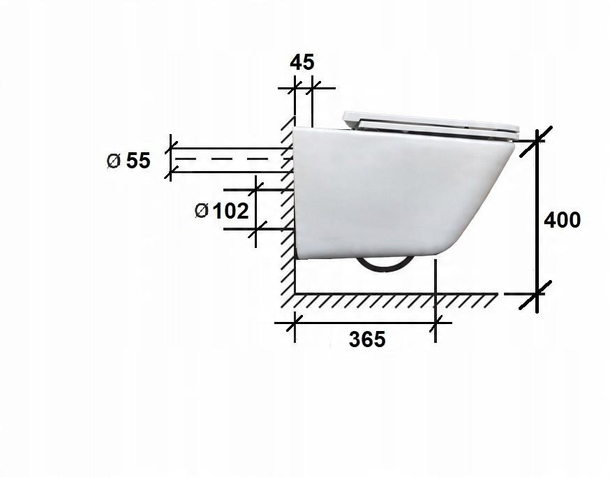 Miska wisząca GAP Rimless + Deska wolnoopadająca Slim Biały ROCA[16]