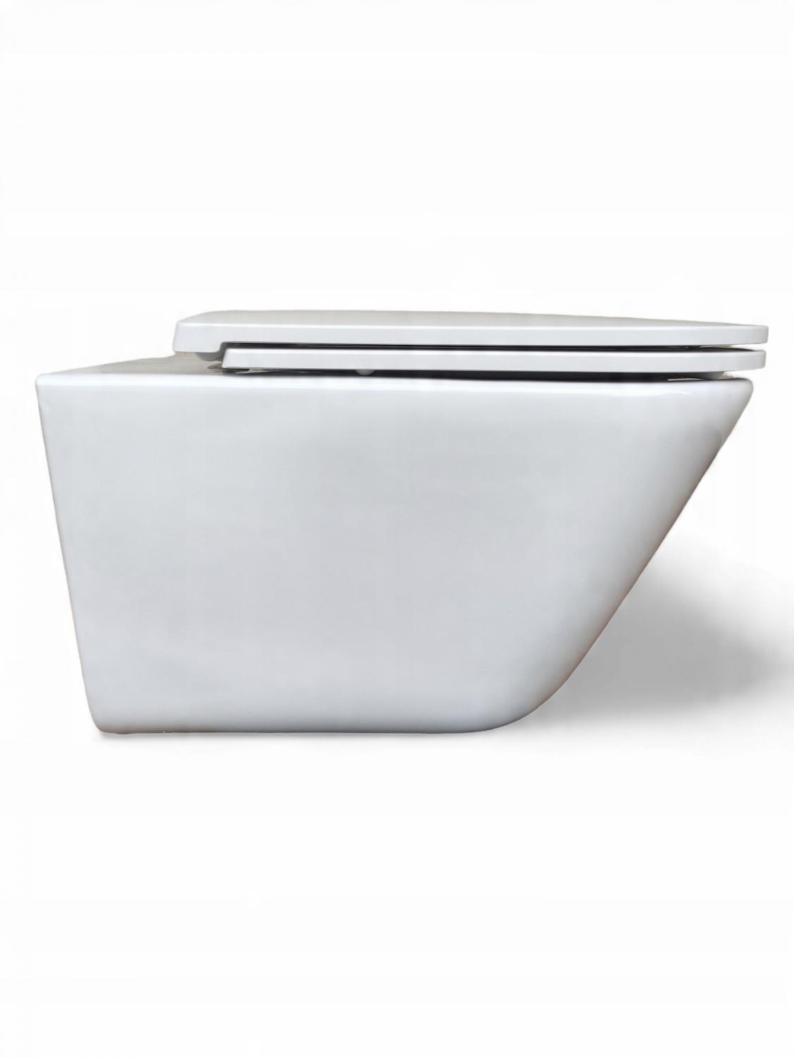 Miska wisząca GAP Rimless + Deska wolnoopadająca Slim Biały ROCA[16]