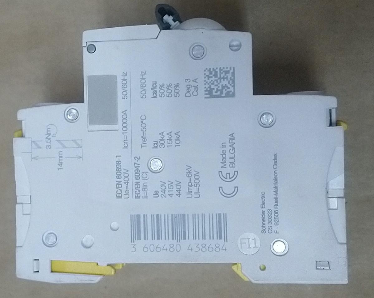 SCHNEIDER ELECTRIC Wyłącznik nadprądowy iC60H-C32-3 C 32A 3-biegunowy