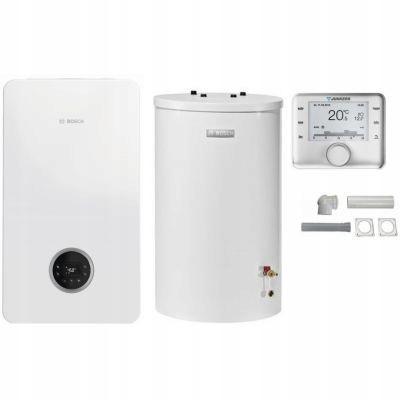 JUNKERS PAKIET Bosch CONDENS Zasobnik WST 120 CW 400 zestaw do szachtu 48h