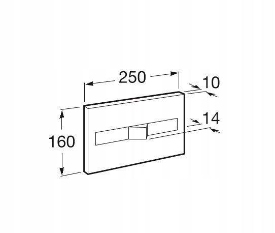 Przycisk spłukujący ROCA PL7 2-funkc do syst DUPLO ONE biały 07