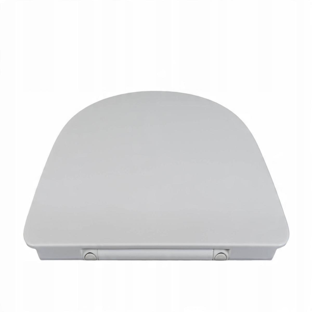 Deska WC GAP ROUND/MERIDIAN Slim Wolnoopadająca Duroplast Biały ROCA