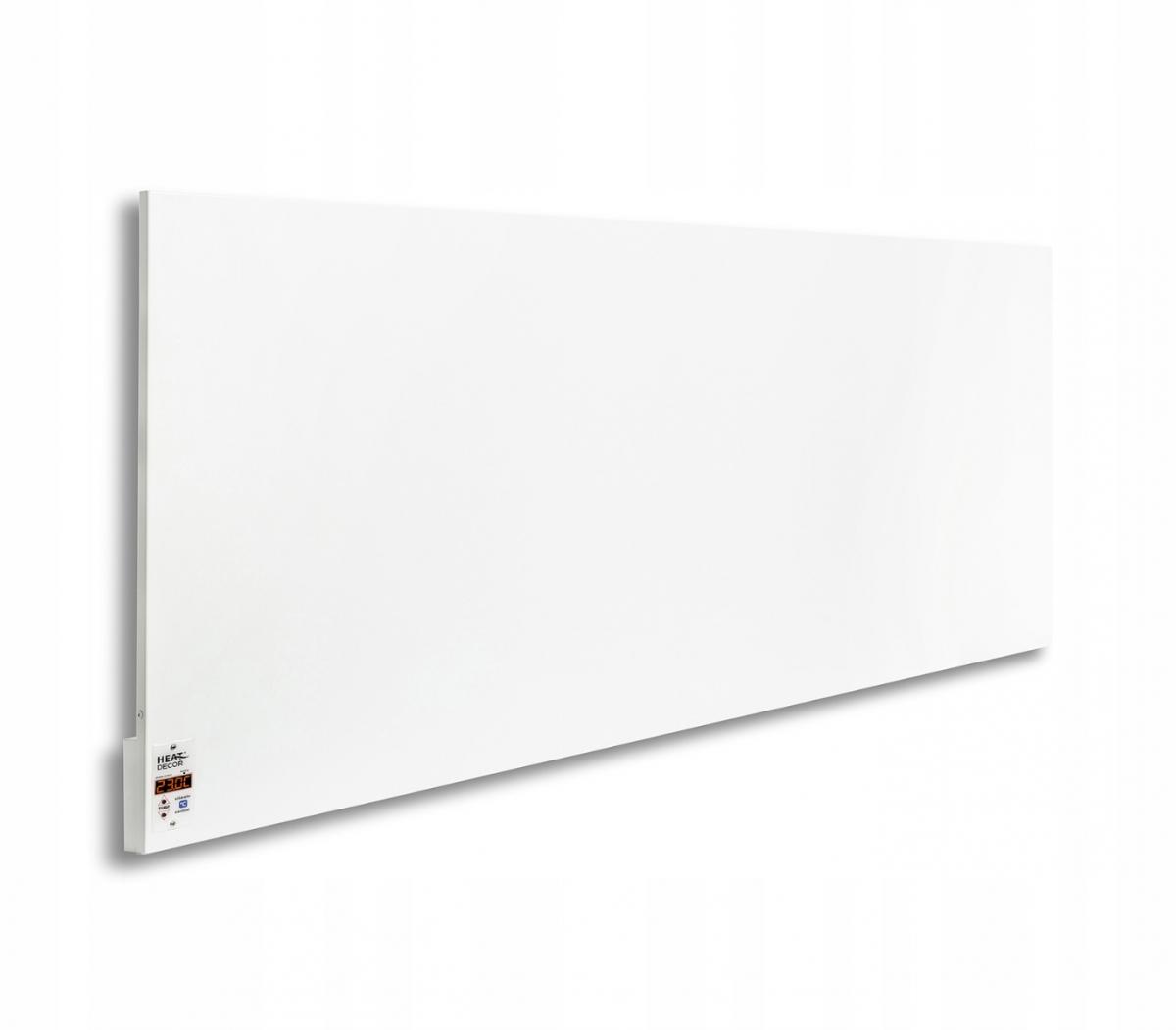 Grzejnik stalowy HD-WAVE STEEL z termostatem, moc 1000 W - biały