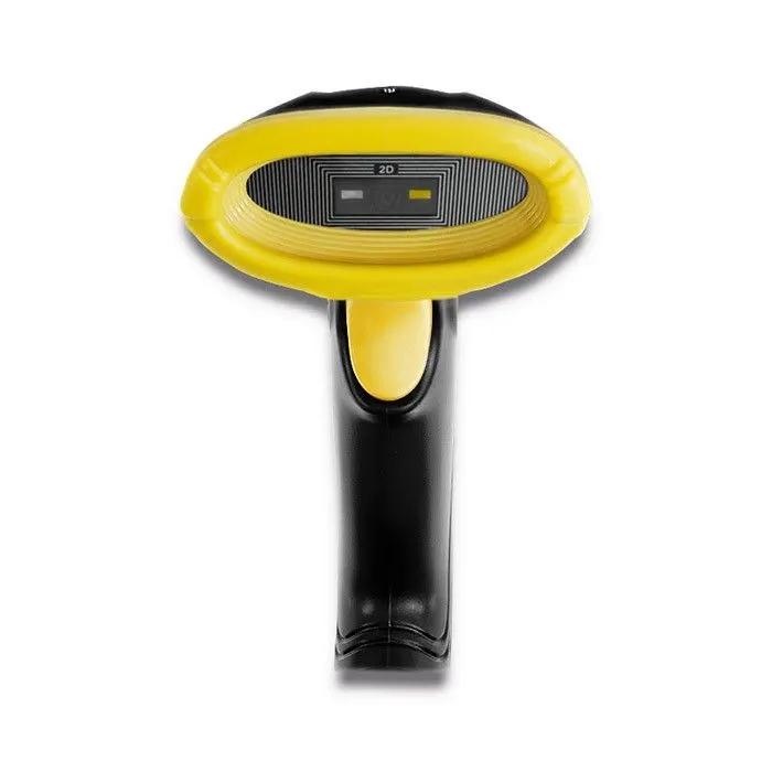 QOLTEC Laserowy czytnik kodów 1D, 2D, USB, Czarny, 50867