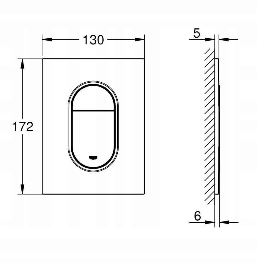 Przycisk spłuczki Grohe Arena Cool sunset 48h