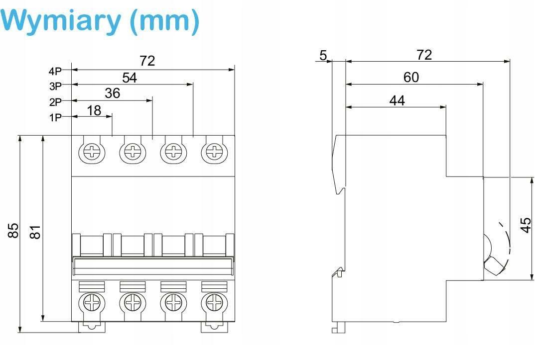 Wyłącznik nadprądowy Easy9 Pro EZ9F-B40-3 B 40A 3-biegunowy