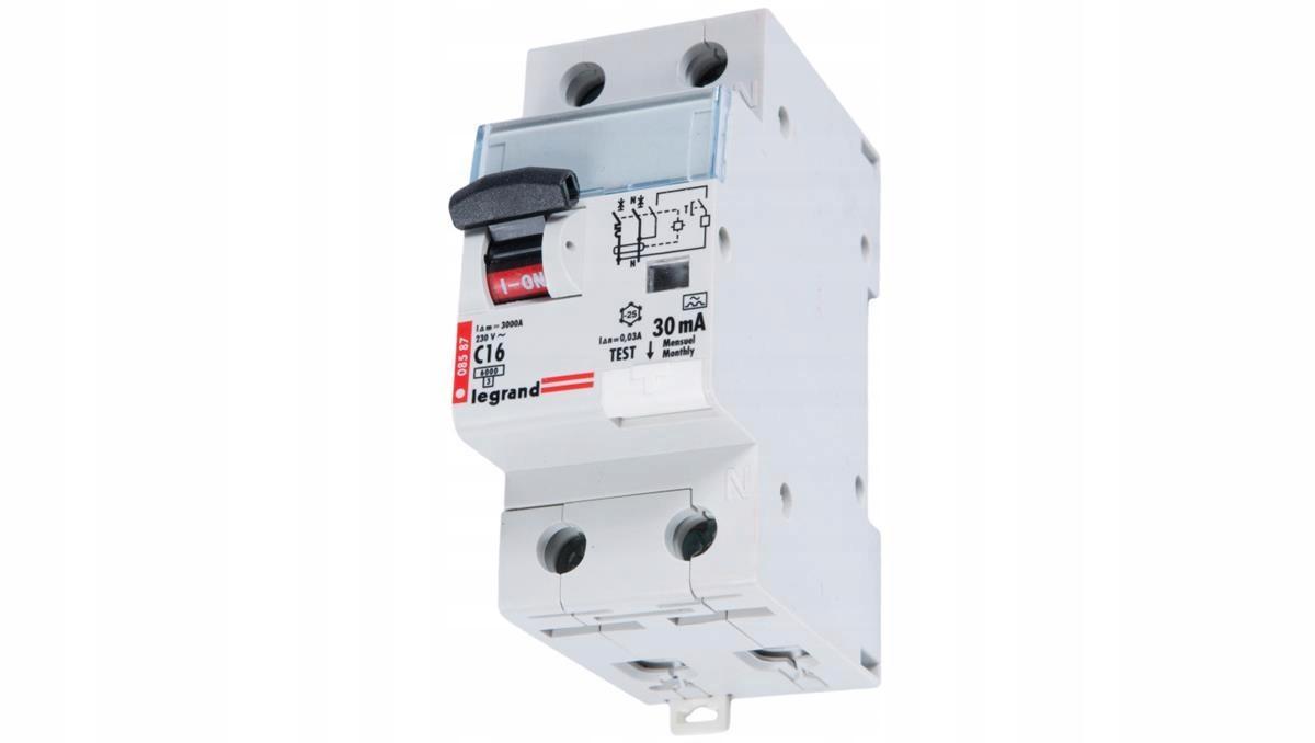LEGRAND Wyłącznik różnicowonadprądowy P 312 2P C 16 A 30 mA typ A serii DX3