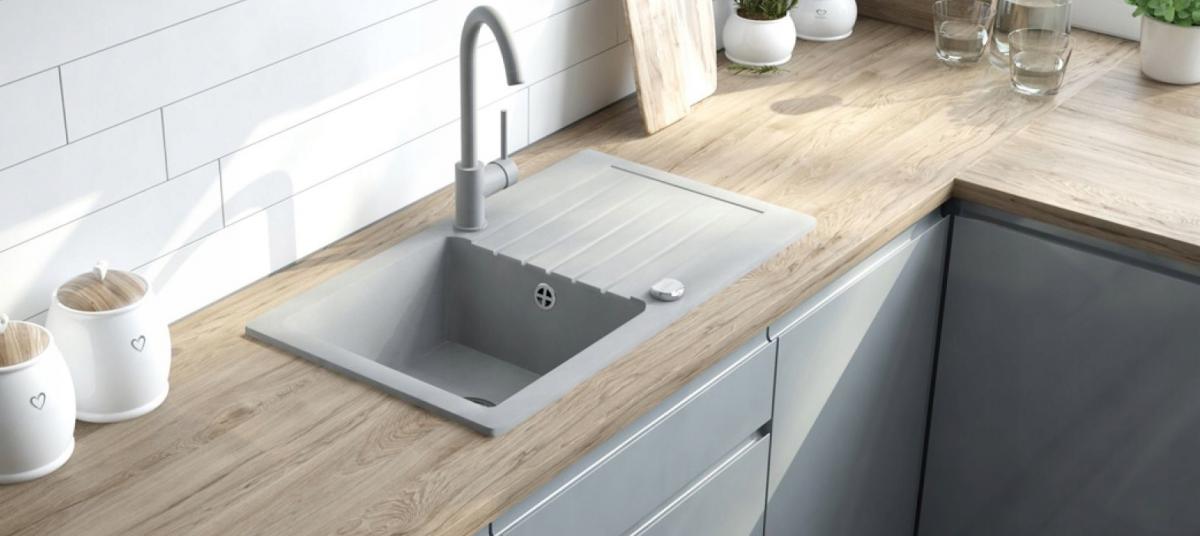 DEANTE Zlewozmywak granitowy 1-komorowy z ociekaczem Zorba, nero