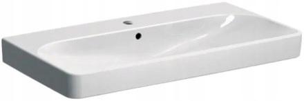 Umywalka Smyle Square B90 cm, H16.5 cm, T48 cm, z przelewem, z otworem na b