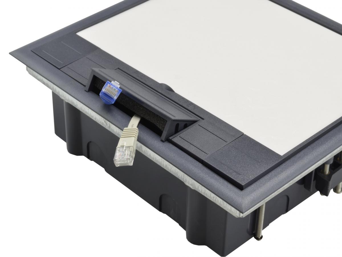 Puszka podłogowa (floorbox) 6M (45x45) regulowana głębokość, do podłogi tec