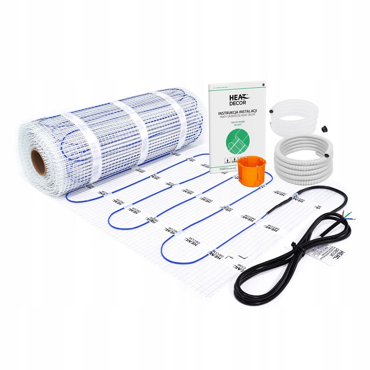 Zestaw maty grzewczej HD-mat 150 W/m2, szerokość 50 cm bez termostatu 6 m2