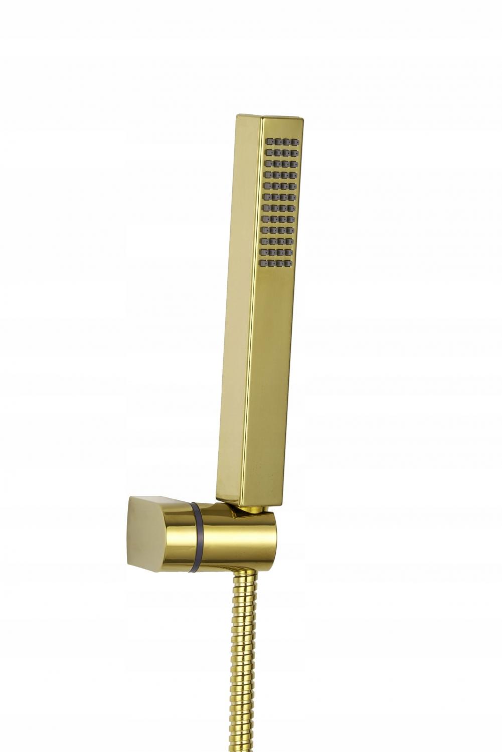 INVENA ZESTAW NATRYSKOWY 1-PUNKTOWY GLAMOUR ZŁOTY 1F