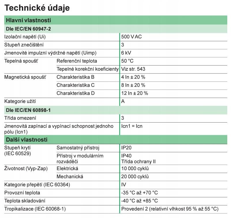 SCHNEIDER ELECTRIC Wyłącznik nadprądowy iC60H-B20-3 B 20A 3-biegunowy
