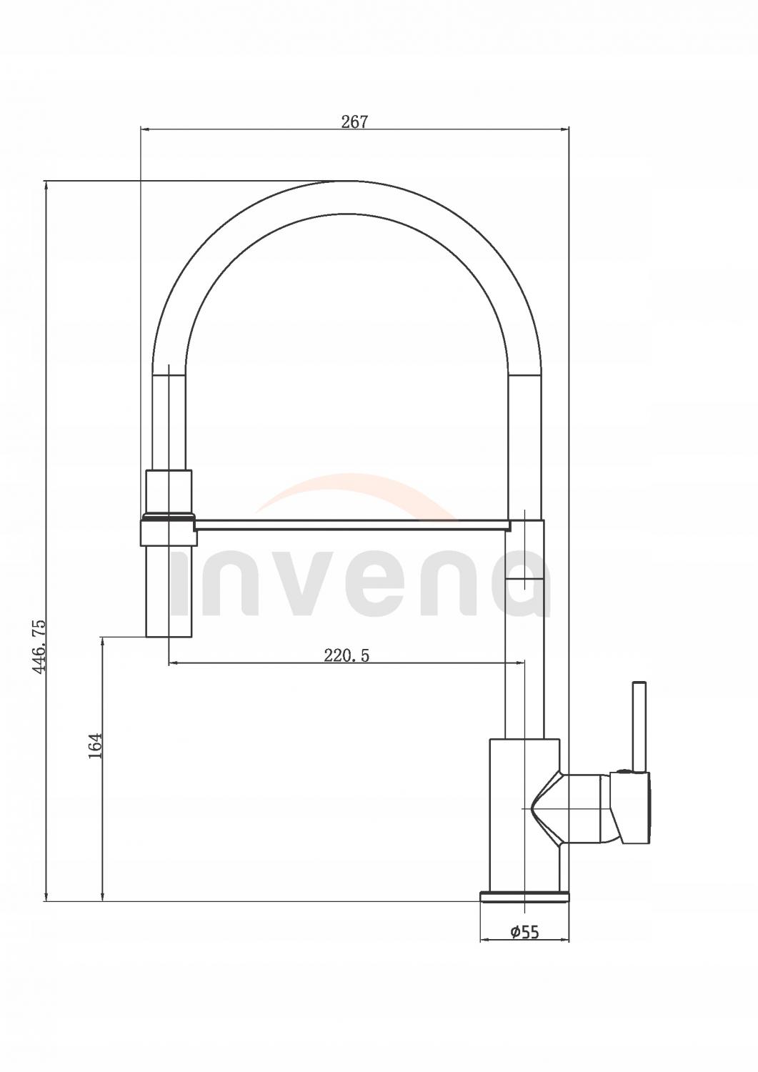 Bateria zlewozmywakowa INVENA KAMELEON SZARA 48h