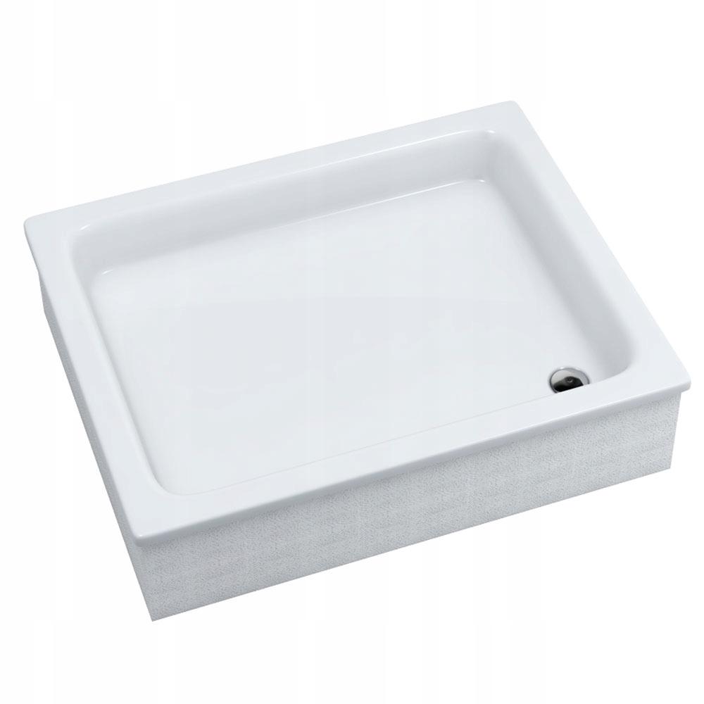 SCHEDPOL Brodzik akrylowy Grawello z podbudową Stabilsound Plus 80x100x26cm