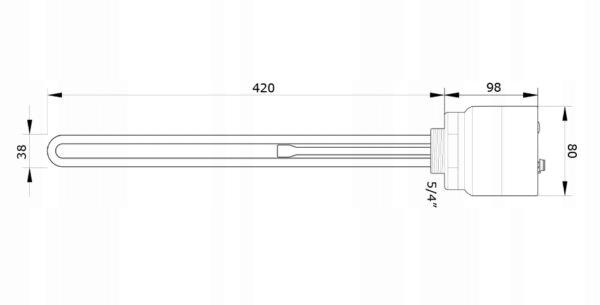 Wymiennik poziomy 140 KOSPEL WP-140 Thermo Hit z płaszczem wodnym