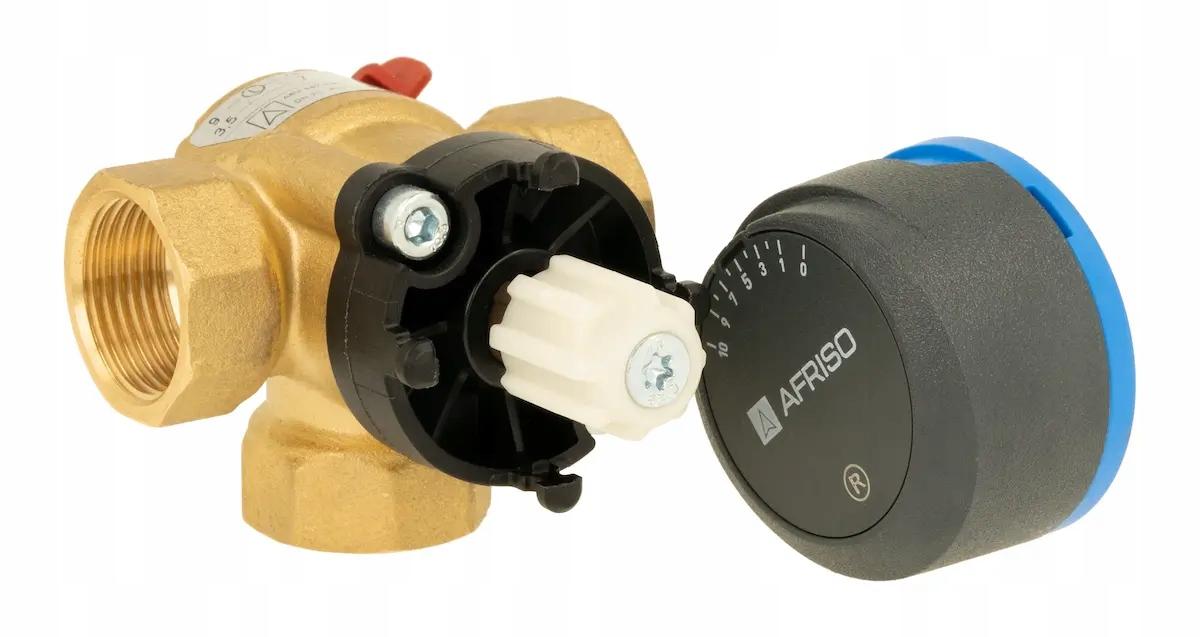 AFRISO Zestaw regulacyjny: 3-drogowy zawór miesz + siłownik elektryczny ARM