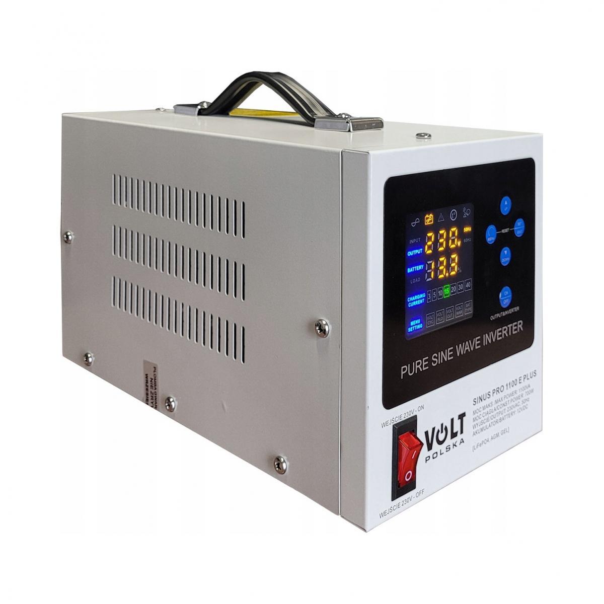 Zasilacz awaryjny SINUS PRO 1100 E PLUS 12/230V (700/1100W) [AGM, GEL, LiFe