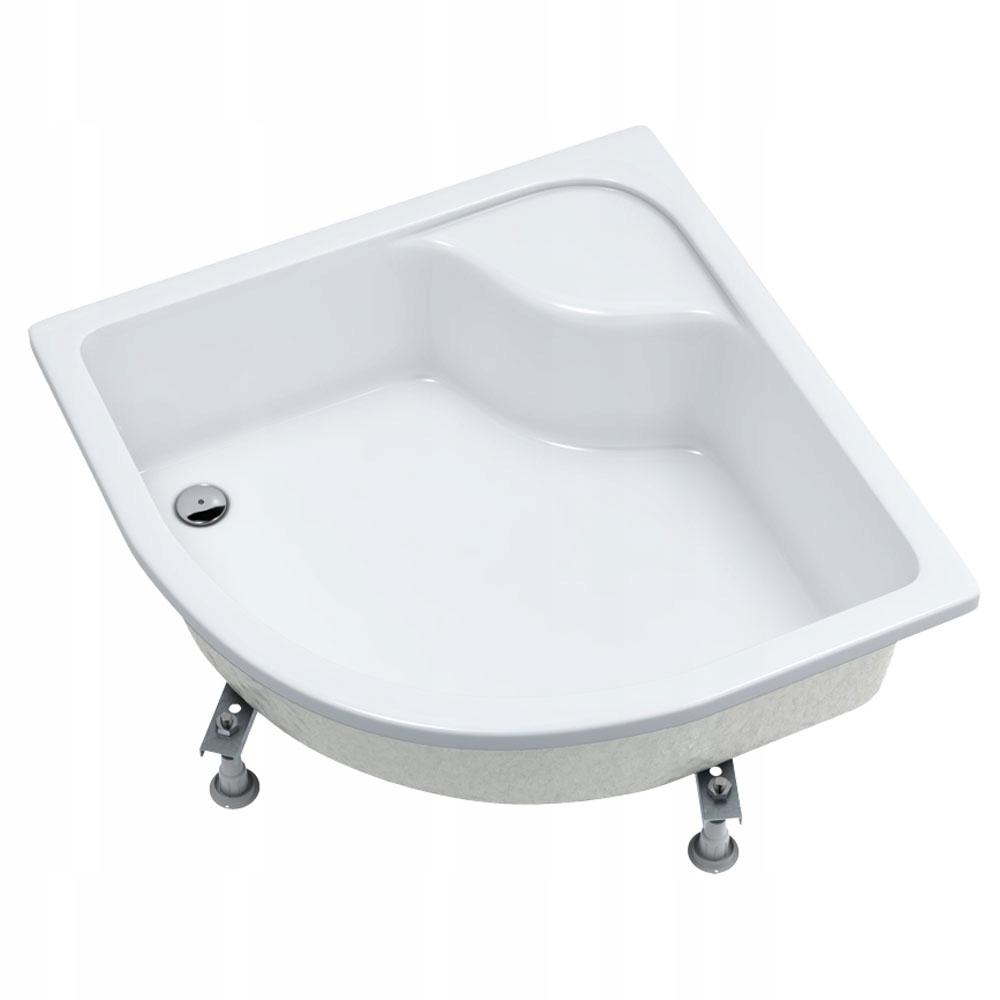 SCHEDPOL Brodzik akrylowy Doris Standard Plus 90x90x28 cm R55 półokrągły