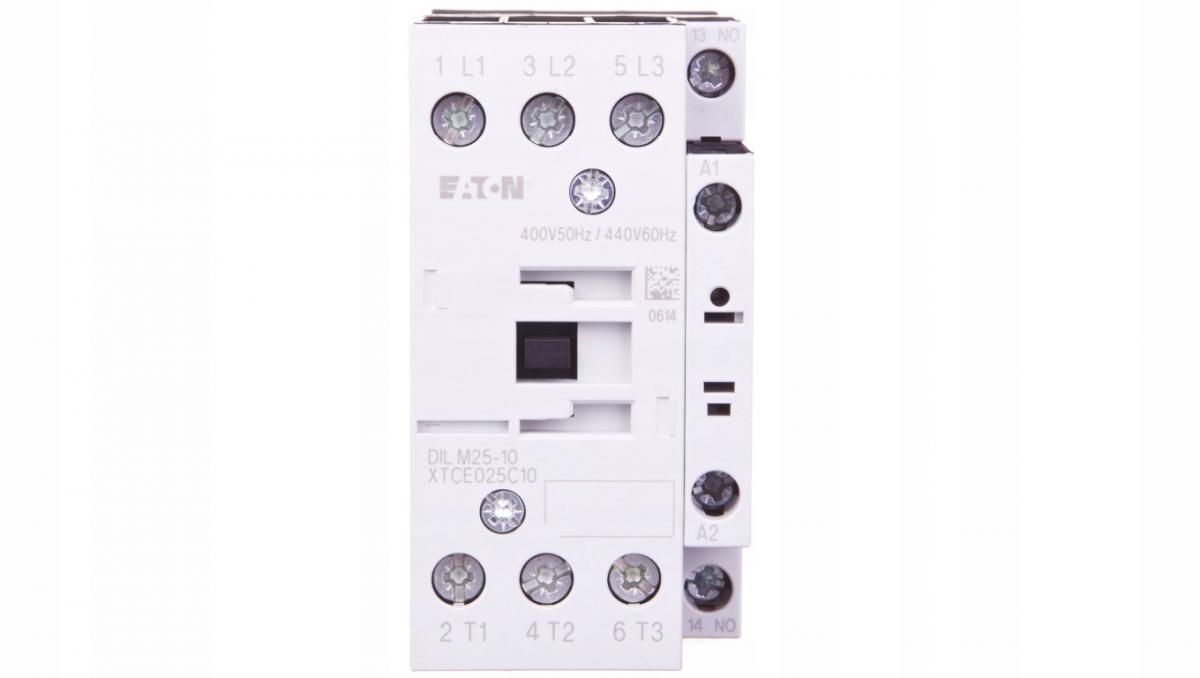 EATON Stycznik mocy I=25A [AC-3] 1Z 0R DILM25-10(400V50HZ,440V60HZ)