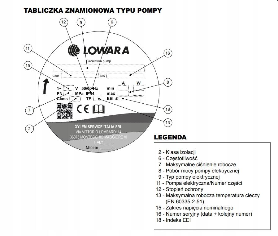 XYLEM Pompa obiegowa XYLEM ecocirc XL XL 40-120