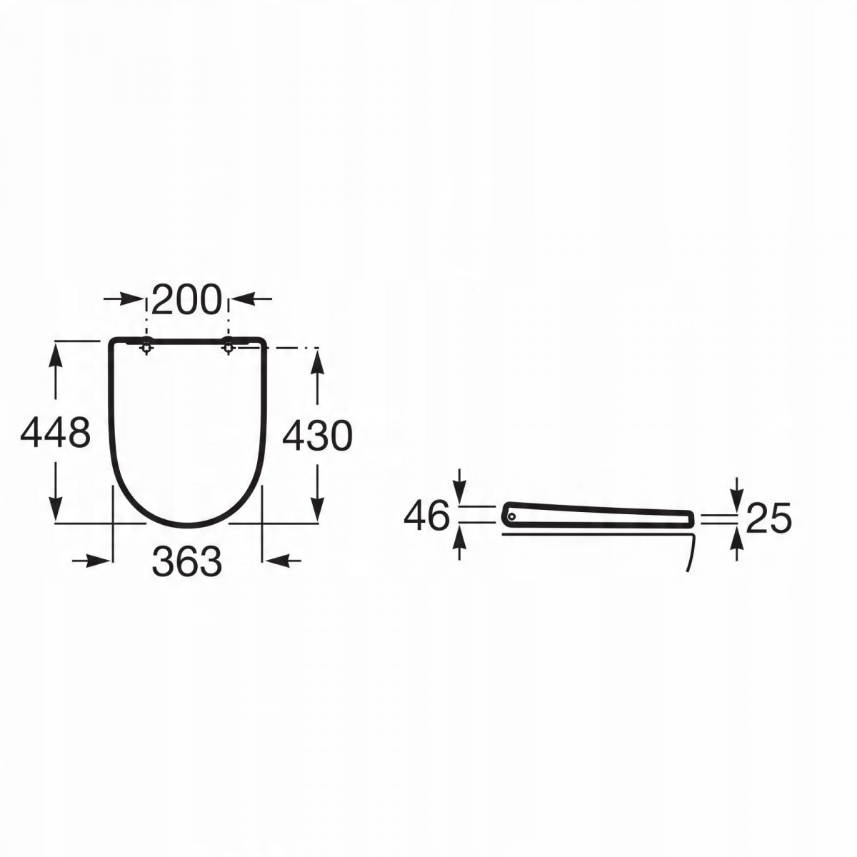 Deska WC ONA Wolnoopad. Duroplast Biały ROCA[5]