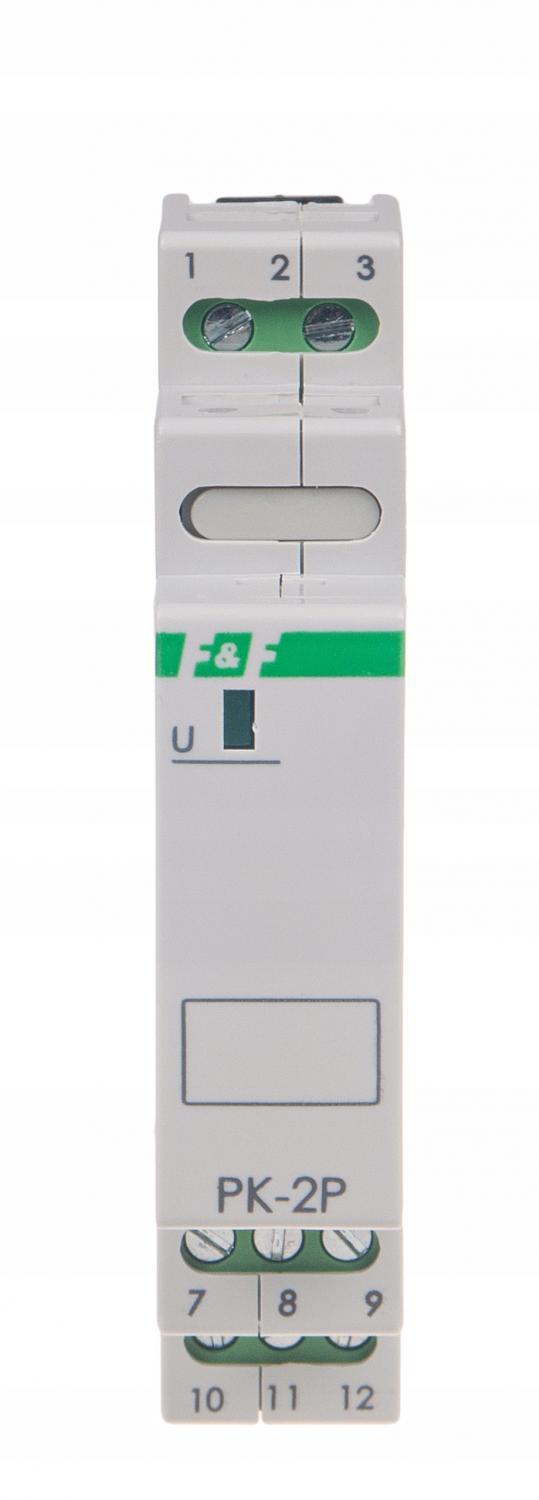 F&F Przekaźnik elektromagnetyczny PK-2P 230V AC, styk: 2P I=2x8A, 1 moduł