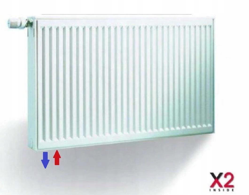 Grzejnik stalowy KERMI V 22 500X1800 X2 dolny lewy48h