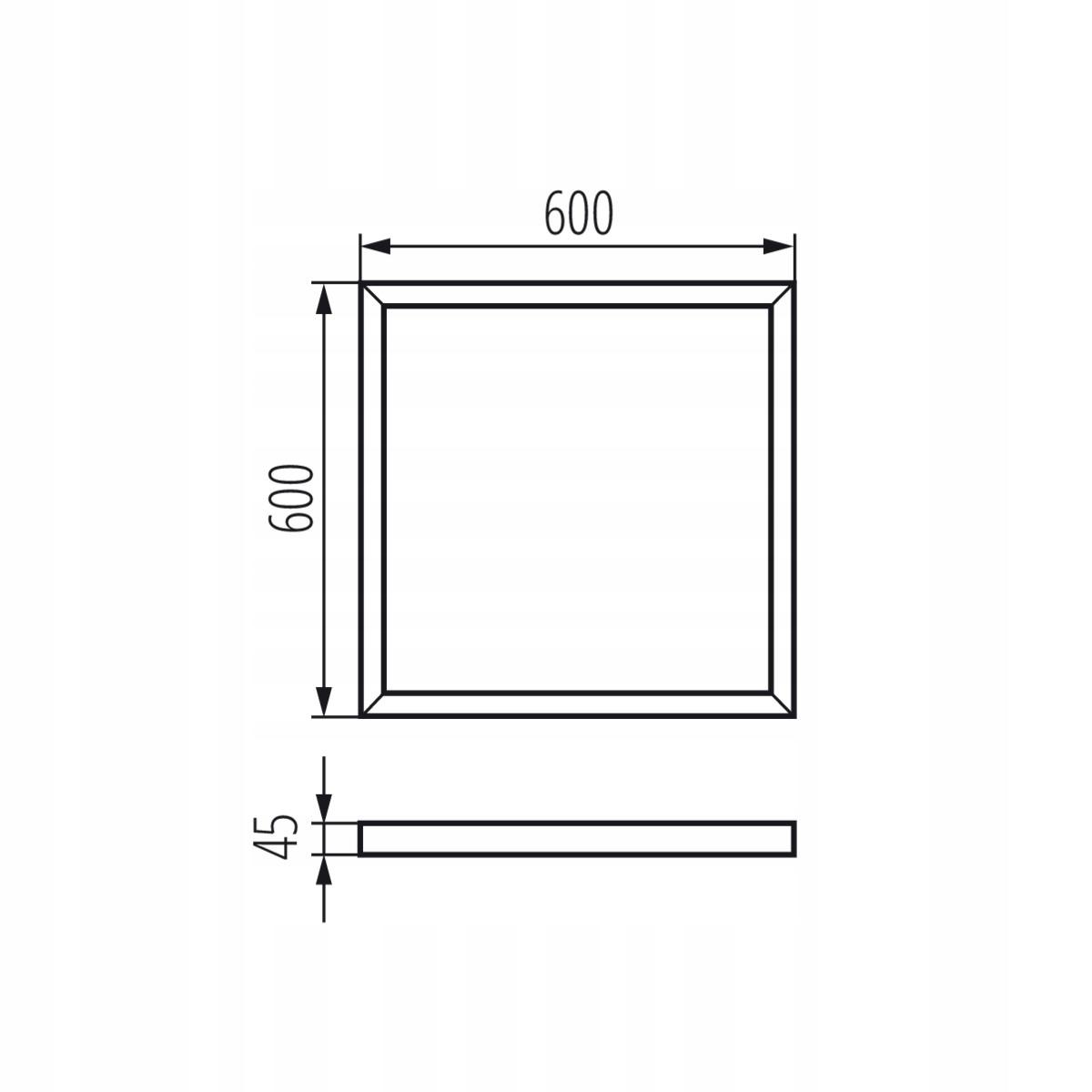Kanlux Ramka nasufitowa do montażu opraw ADTR 48h