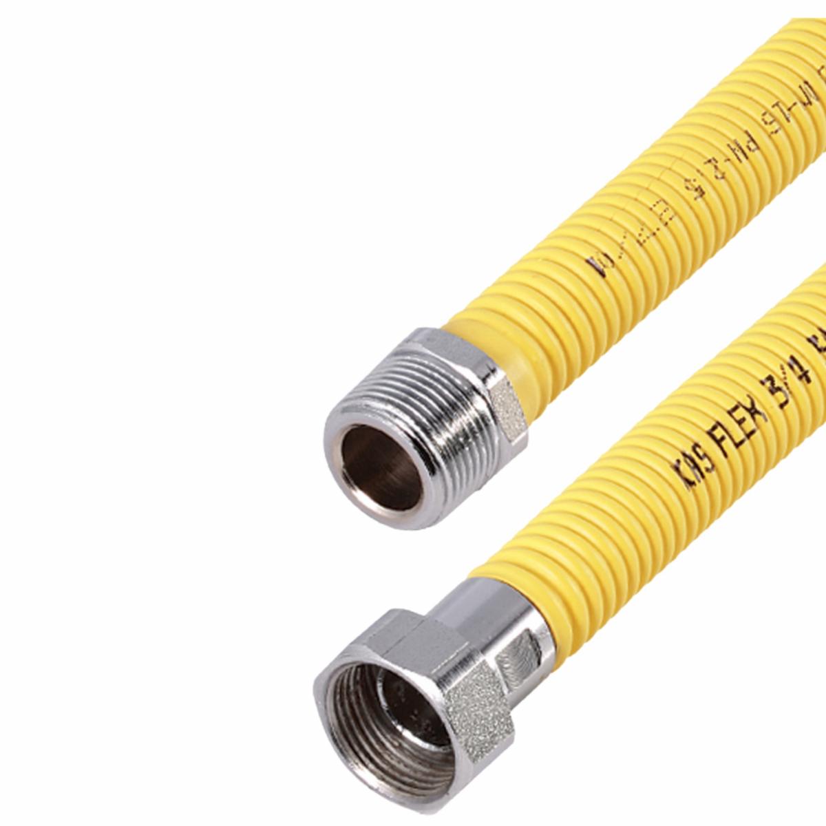 INVENA PRZEWÓD GAZOWY ELASTYCZNY ROZCIĄGLIWY GW/GZ 3/4 20-40CM