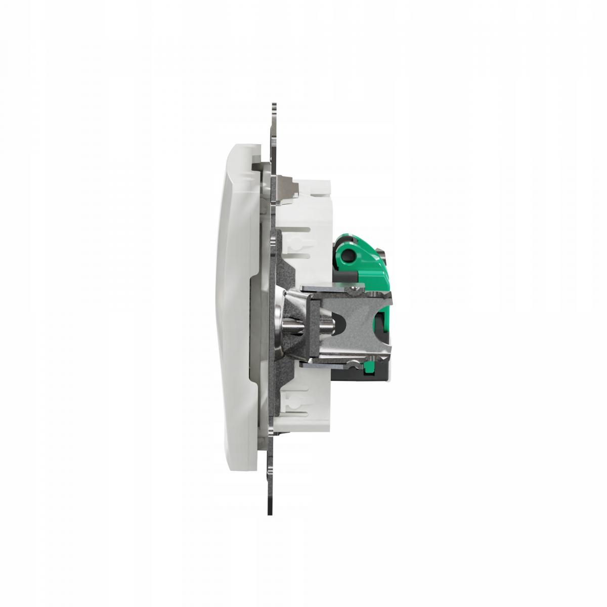SCHNEIDER ELECTRIC Gniazdo komputerowe RJ45 kat.5e UTP, biały SEDNA DESIGN