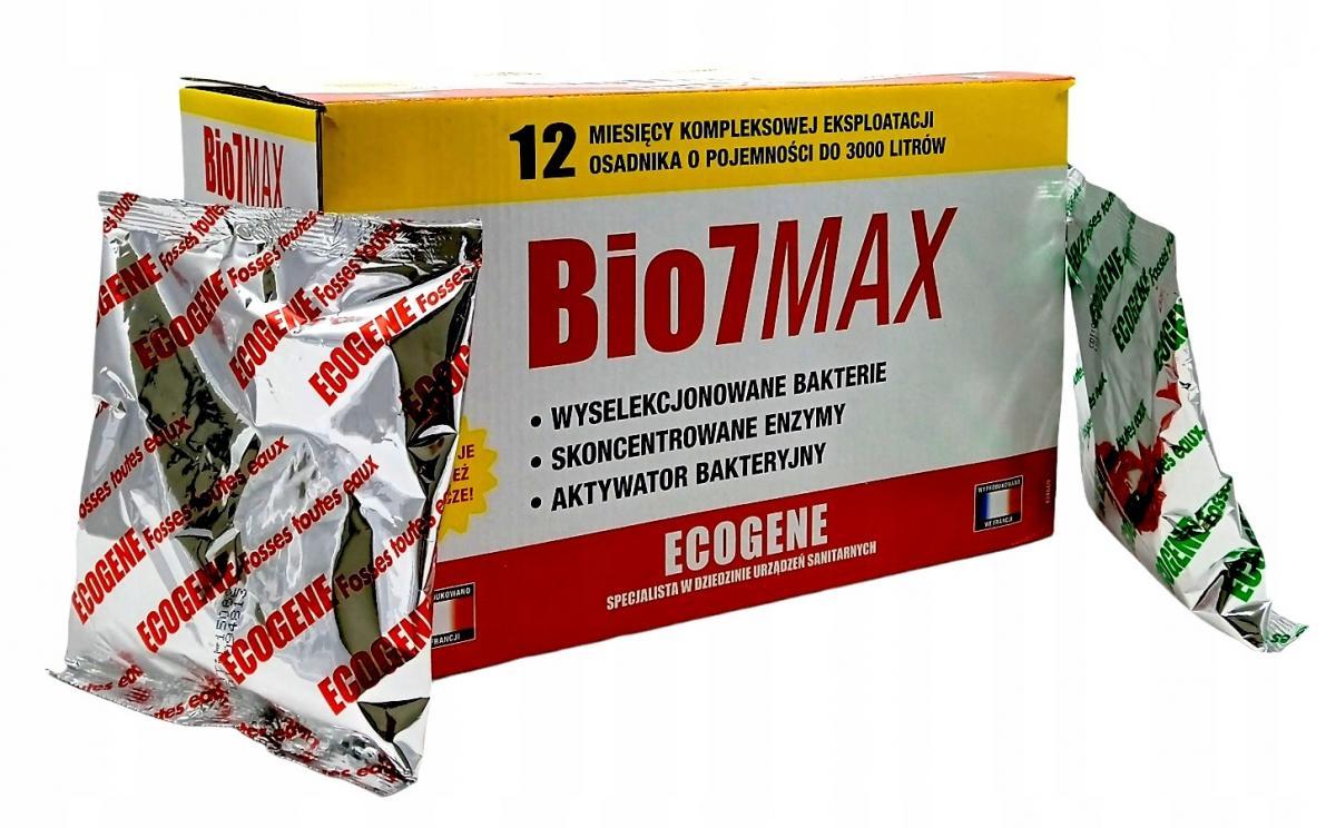 Preparat BIO7 MAX 12m-cy EKSPLOATACJA ROZKŁAD TŁUSZCZY (12X80G ENTRETIEN, 1