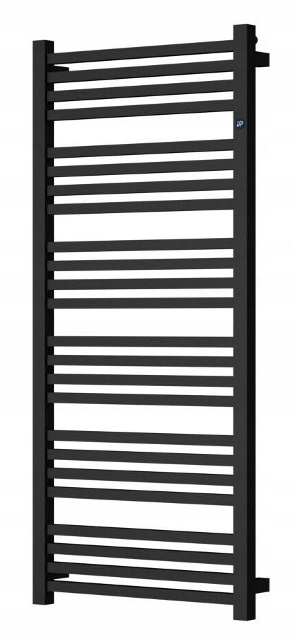 Grzejnik drabinkowy STICK 500X1110 530W, podłączenie dolne czarny mat