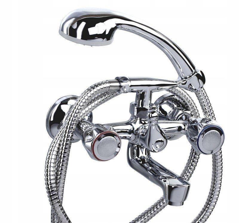 VALVEX Bateria wannowa Class ścienna dwuotworowa chrom