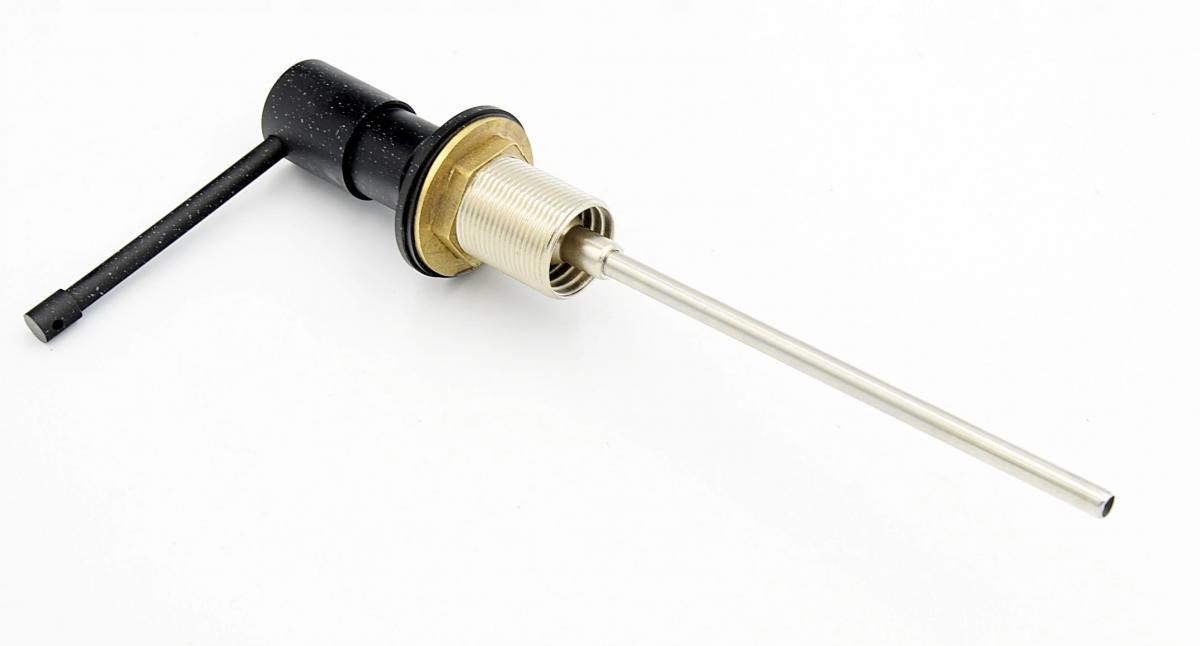 INVENA DOZOWNIK ISSA NA PŁYN DO MYCIA NACZYŃ LUB MYDŁO, KOLOR CZARNY