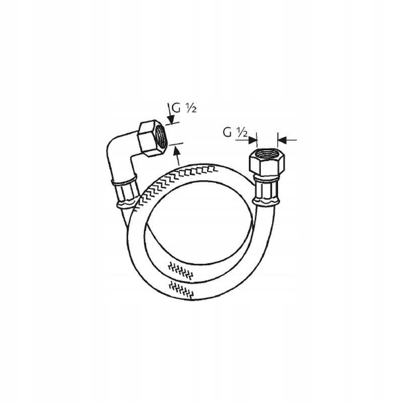 Wąż ciśnieniowy do KLUDI ROTEXA MULTI KLUDI NIROSTA G1/2 x 600 mm