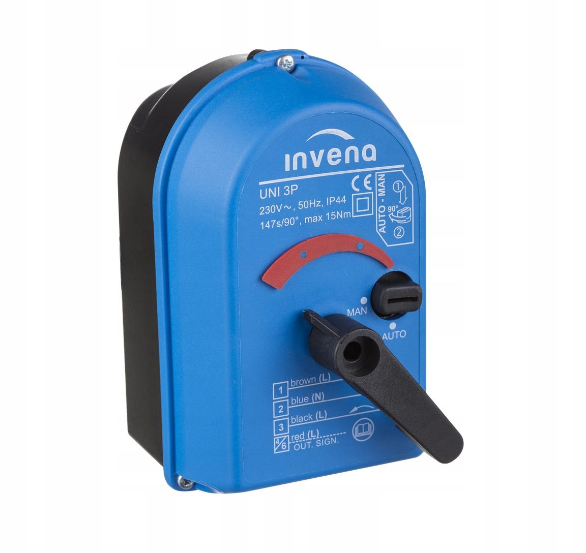 Siłownik INVENA do zaworu mieszającego 3-drogowego i 4-drogowego