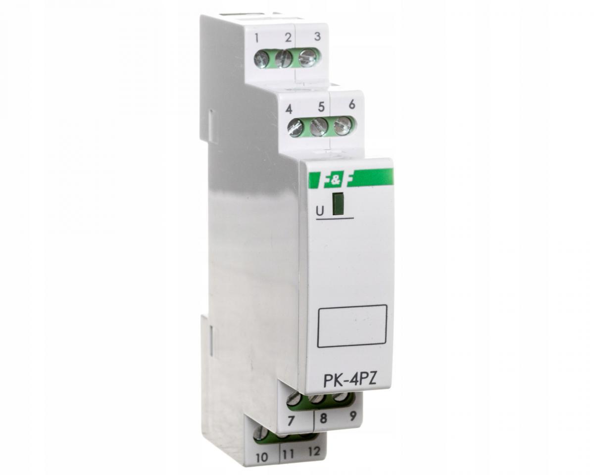 Przekaźnik elektromagnetyczny PK-4PZ 24V AC/DC, styk: 2P I=2x8A, 2Z I=2x8A,
