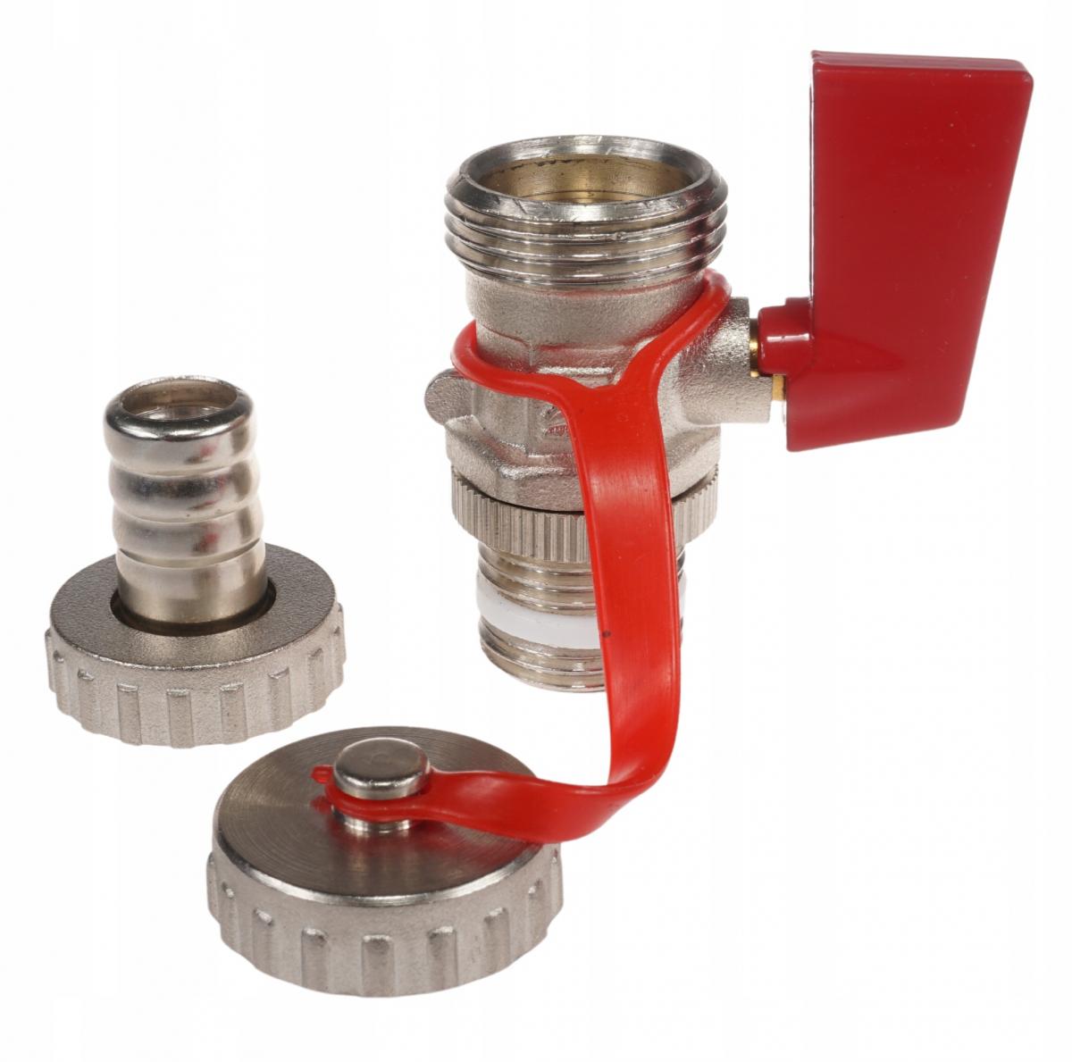 Zawór spustowy niklowany do napełniania i opróżniania instalacji KFE 1/2