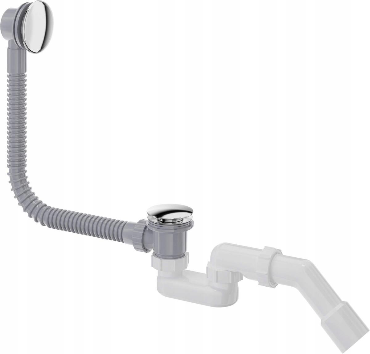 Syfon do wanny click-clack, chrom