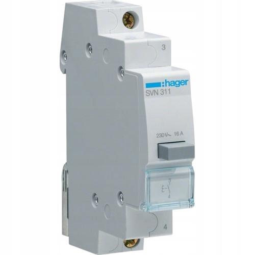 HAGER Przycisk sterowniczy 16A, 1Z