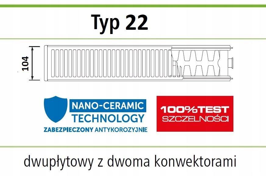 Grzejnik IDMAR V 22 300X900 dolny