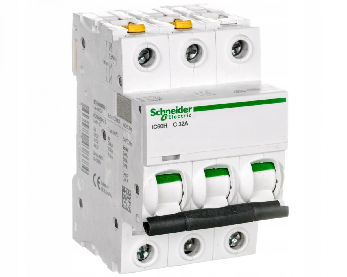 SCHNEIDER ELECTRIC Wyłącznik nadprądowy iC60H-C32-3 C 32A 3-biegunowy