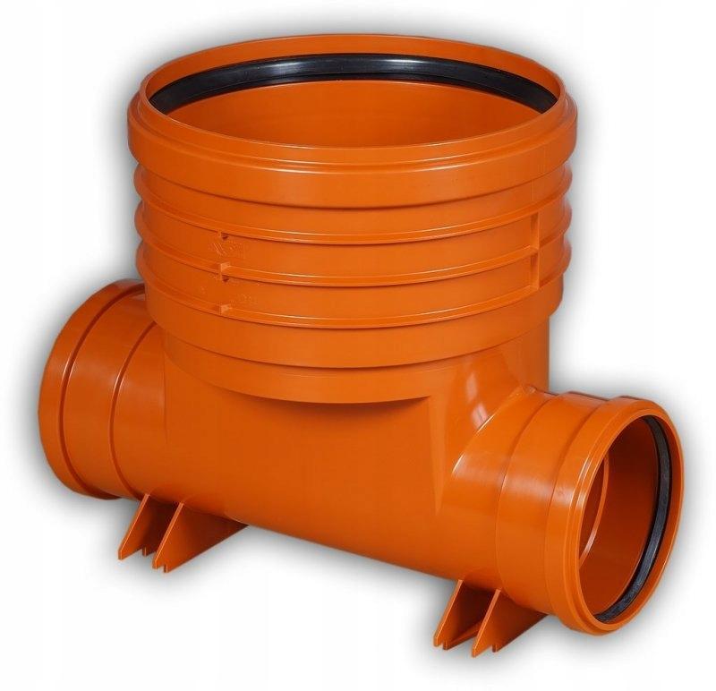 Kineta PP 400x200, typ1 przelotowa, do rury wznoszącej gładkiej DN/OD 400mm